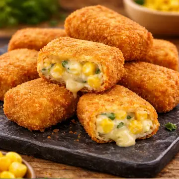 Creamy corn crispers (2 pcs )